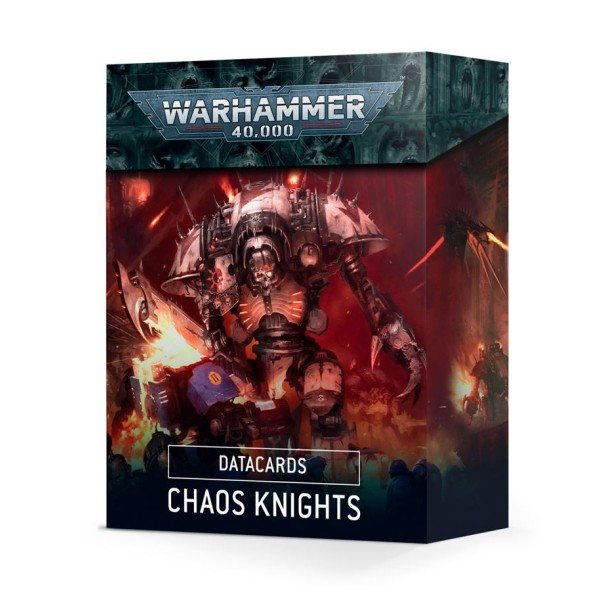 Warhammer 40K Chaos Knights Data Cards